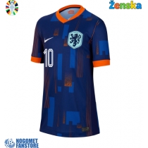 Nizozemska Memphis Depay #10 Gostujuci Dres za Ženska EP 2024 Kratak Rukav